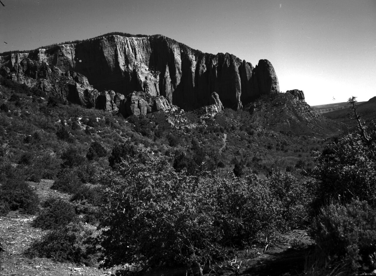 Timber Top and Shintovi Butte from Timber Creek.