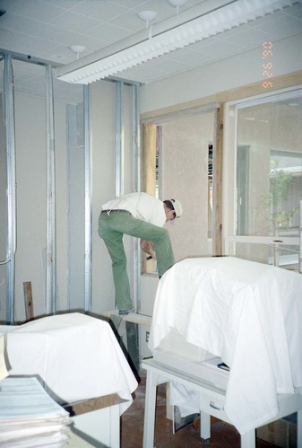 Construction of headquarters addition.