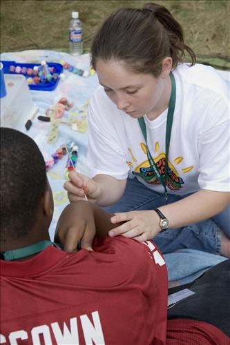 Get Up, Get Out & Go! face painting