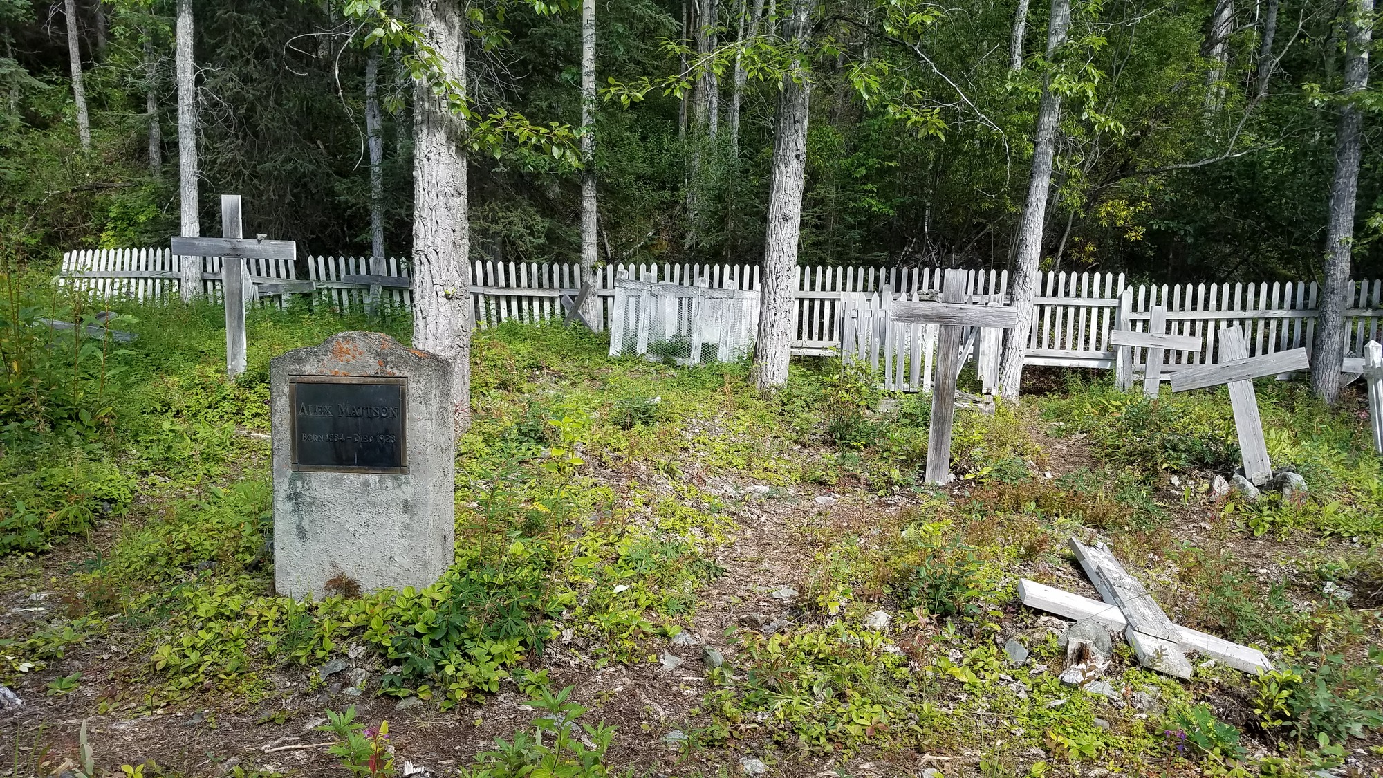 Kennecott Cemetery headstones