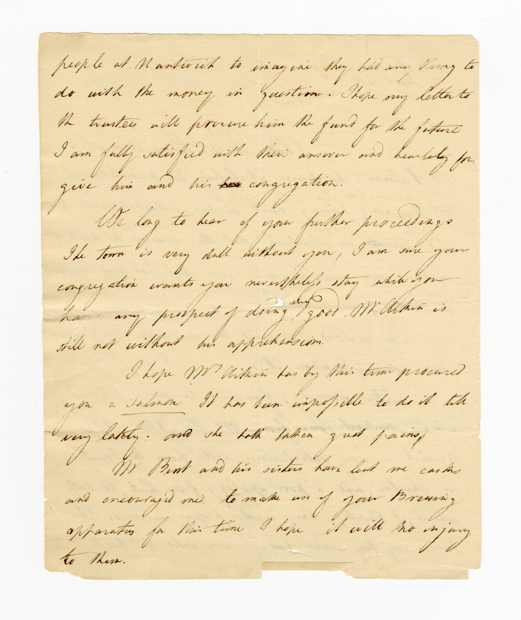 Manuscript letter