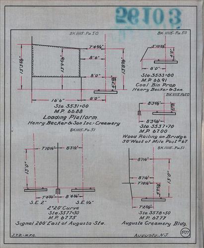 56103.LB--clearance sketches--Structures less than 8 feet from center line of track or less than 22 feet above top of rail [Group 15]