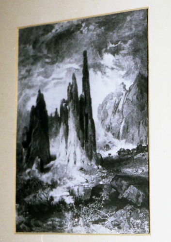 Color Photos of a temporary art exhibit.