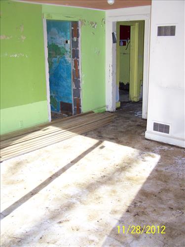 Views of features where asbestos containing materials (ACM) were abated in HAFE park buildings: 1B, 1D, Shipley School and Nash Main House; in Harpers Ferry NHP/NPS on November 28, 2012.