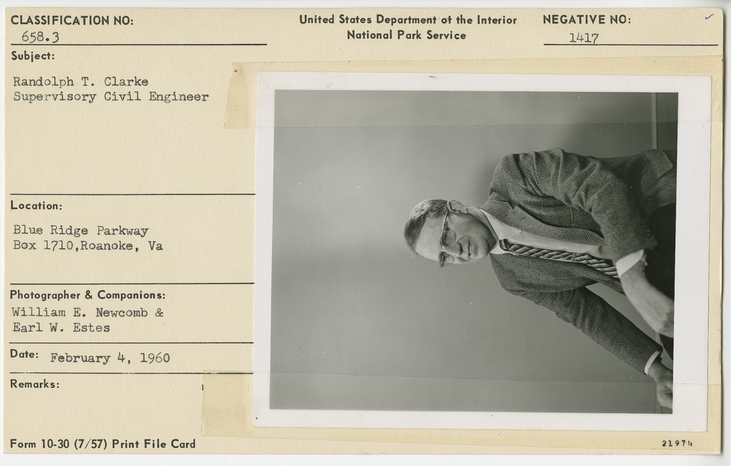 Randolph T. Clarke, Supervisory Civil Engineer