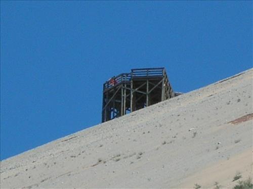 SLBE Pierce Stocking Scenic Drive - #9 Lake Michigan Overlook Platform from the Beach