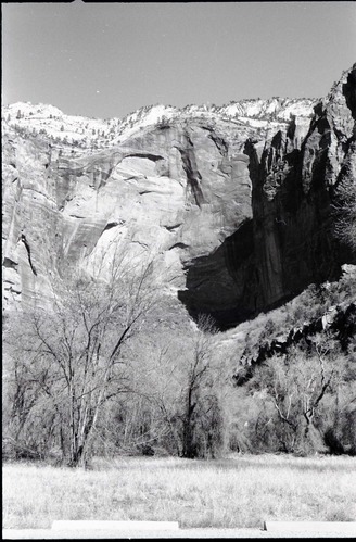 BW photos of visitors using Grotto Picnic Area.