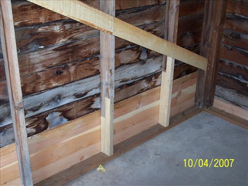 HS86 Warren built pumphouse repairs, Kohrs-Manning ditch, August 2007.