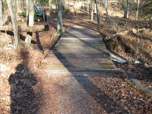 GREE--Azalea Trail Replace 15" Bridge at Greenbelt Park, January 1, 2009