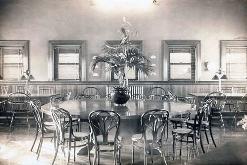 Historic photos of the Children's Reading Room in the Calumet & Hecla Public Library