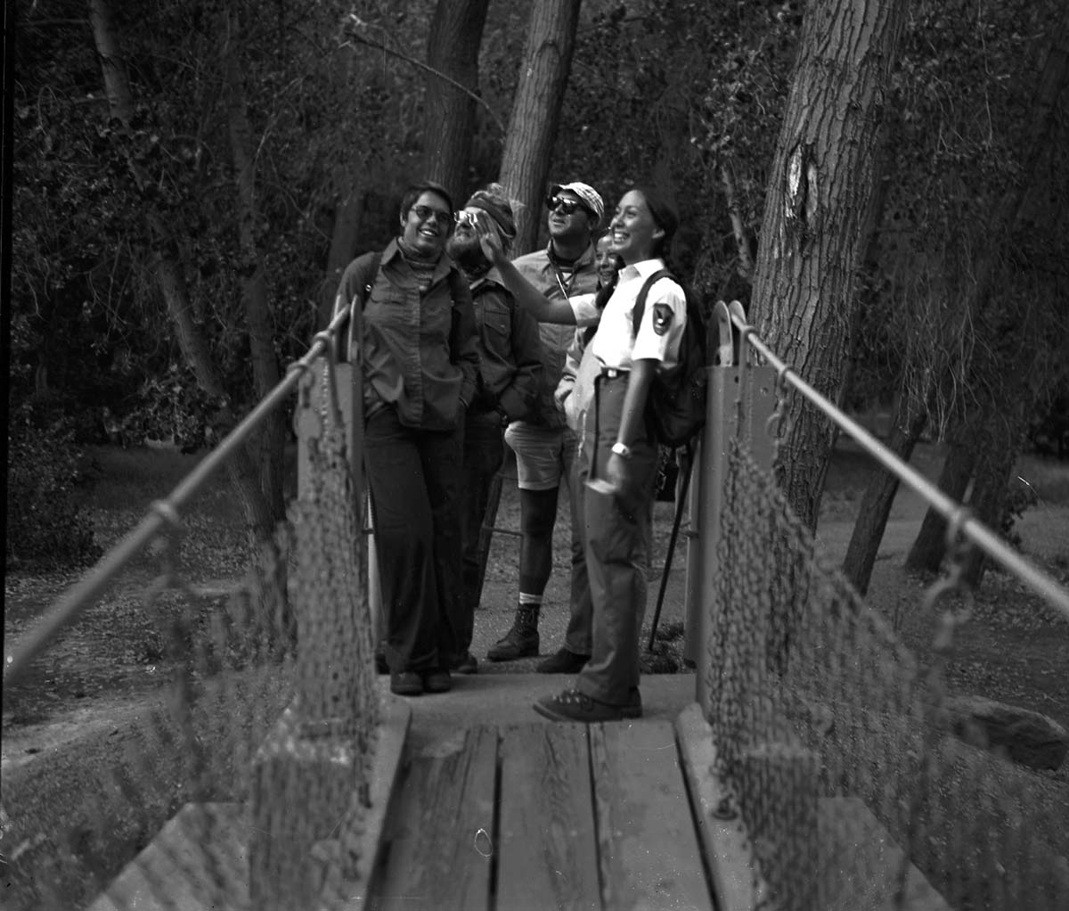 Student Conservation Association (SCA) volunteer, Carol Ann Lau leading Angels Landing hike.