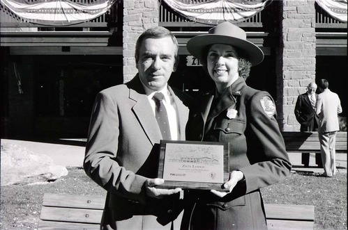 BW Photos of the Zion Lodge Rededication Ceremony.