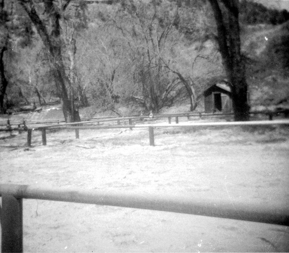 The clearing/cleaning and setting up the lodge spray field.