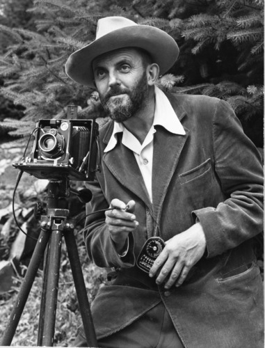Copy Neg: Michael Dixon, 1985. Ansel Adams. Original photo in the 1950 Yosemite Field School Yearbook. Also printed in Yosemite Nature Notes, January 1952.