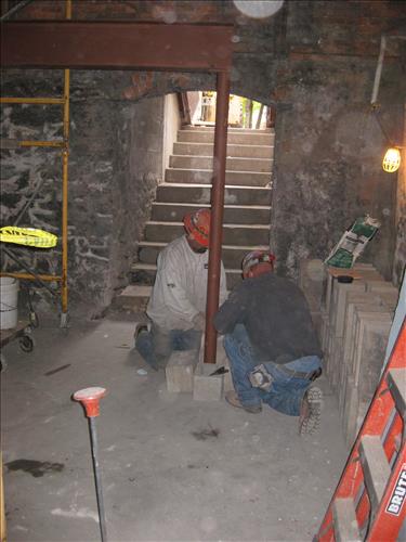 Union Building Progress Photos - Elevator framing 09-24-10