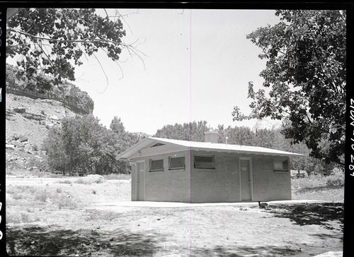 Comfort station in South Campground, Building 138.