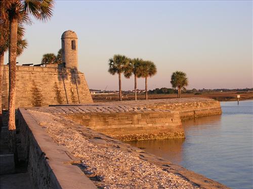 Water battery at Castillo de San Marcos National Monument in January 2008