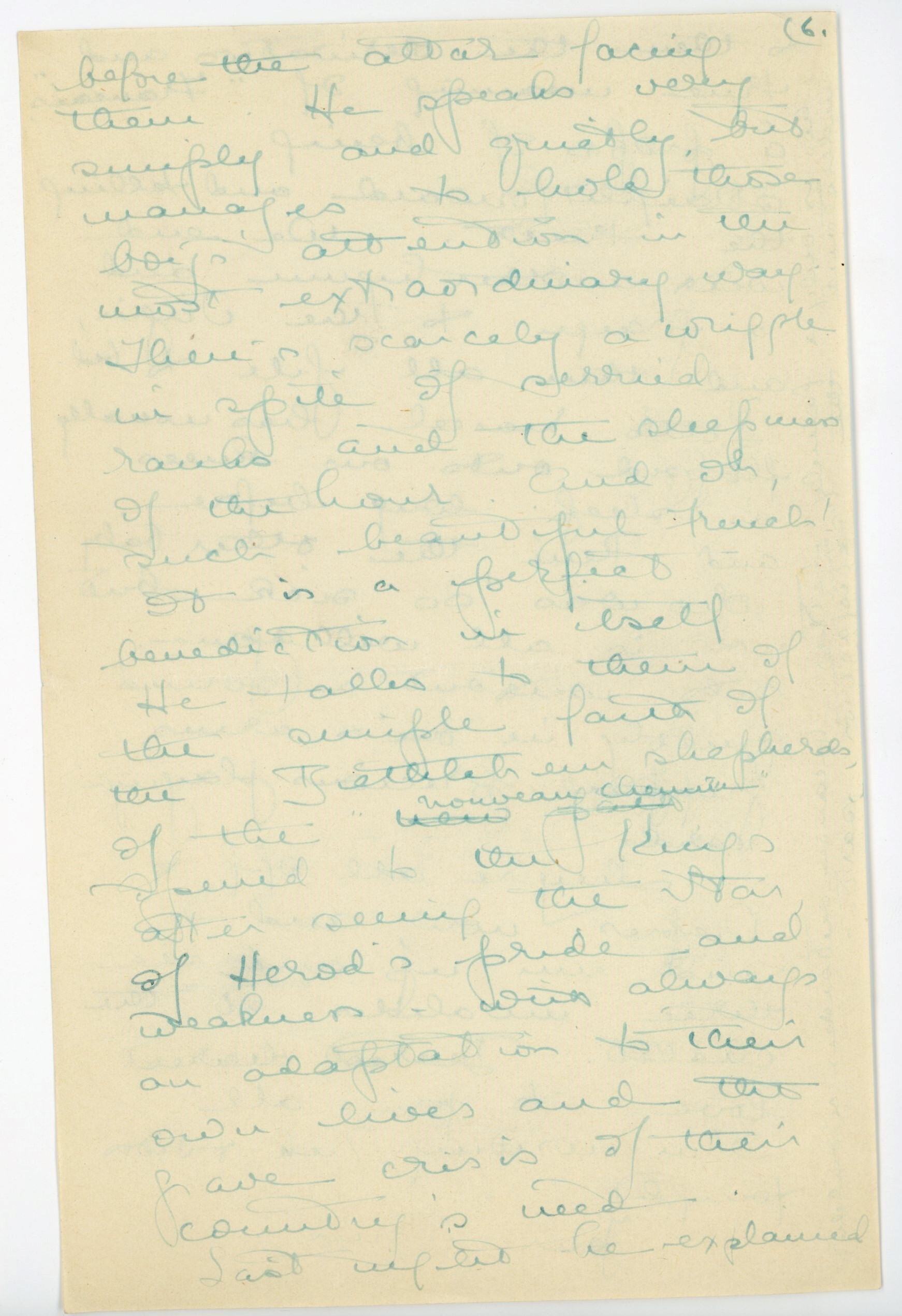 Manuscript letter