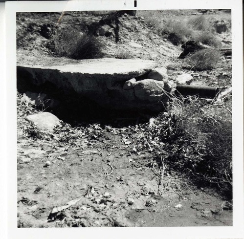 Drain pipe along a river/drainage.