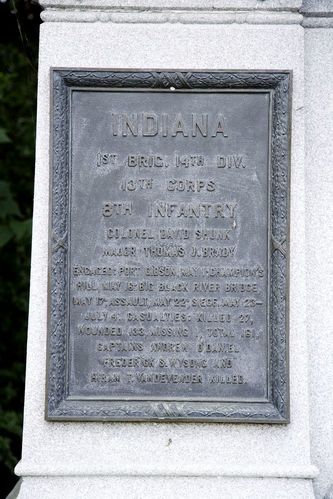 8th and 18th Indiana Infantry Monument