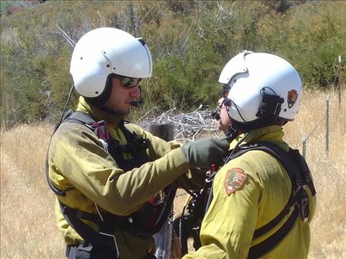 Short-haul training, Ash Mountain Helibase, Sequoia and Kings Canyon National Parks, summers 2003-2004