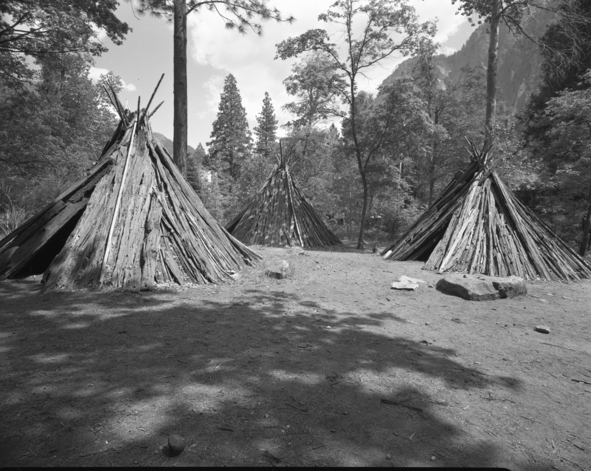 Native American Village in back of the Visitor Center.