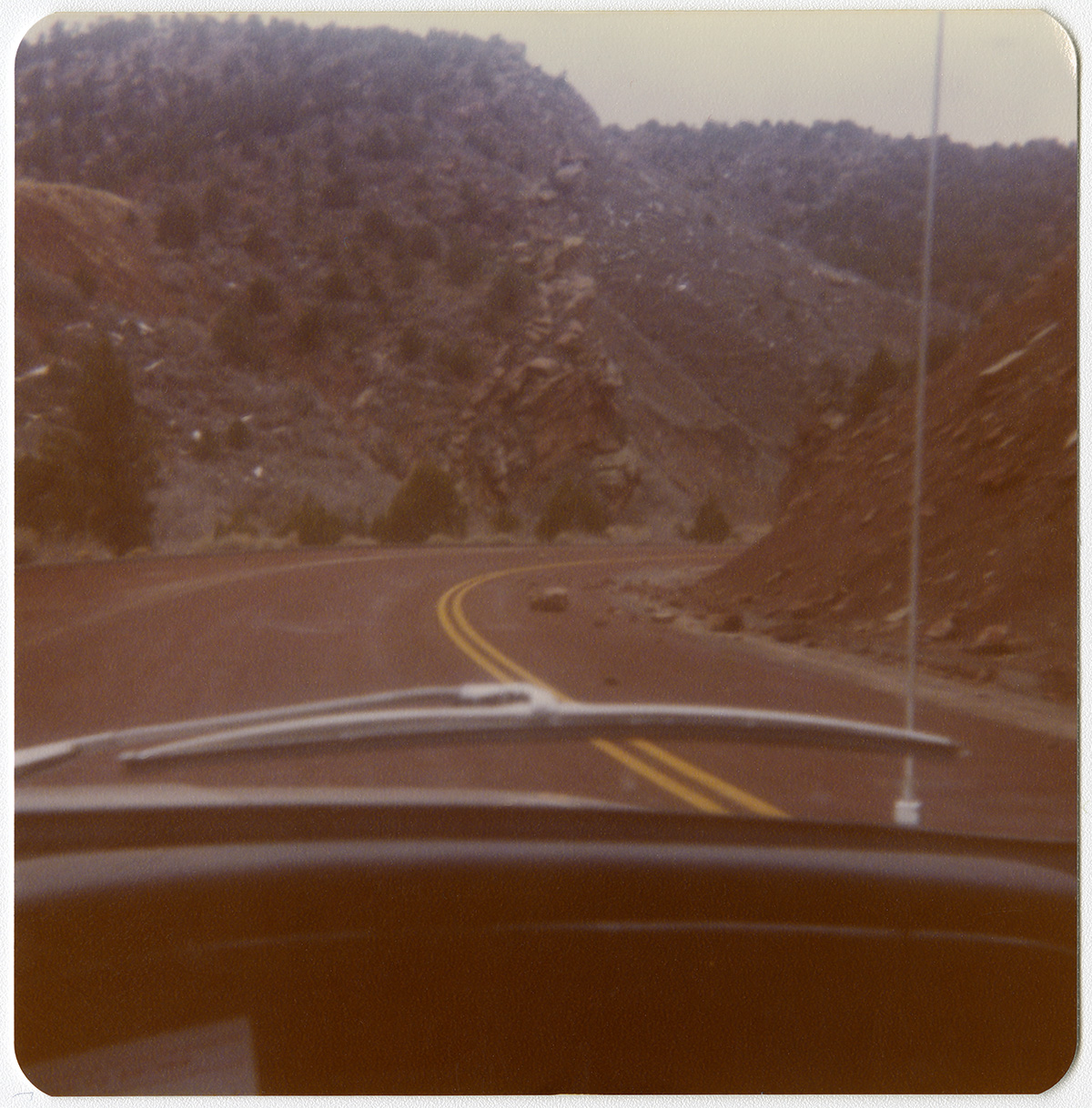 Rock fall on the Kolob Canyon Road.