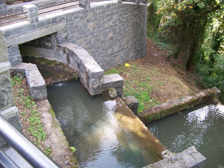 Photograph of Singer Creek in the McLoughlin House unit. 