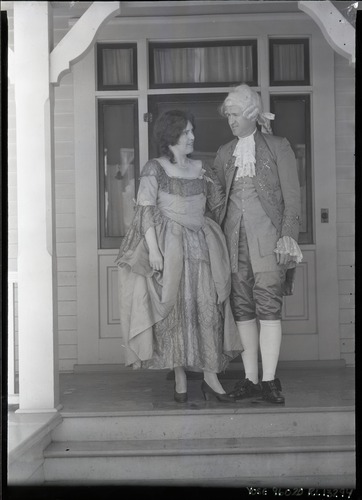 Mr. & Mrs. Horace Albright in costume for Bracebridge dinner.
