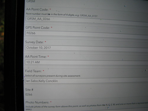 GRSM Accuracy Assessment. Plot Code: GRSM_AA_0266_1