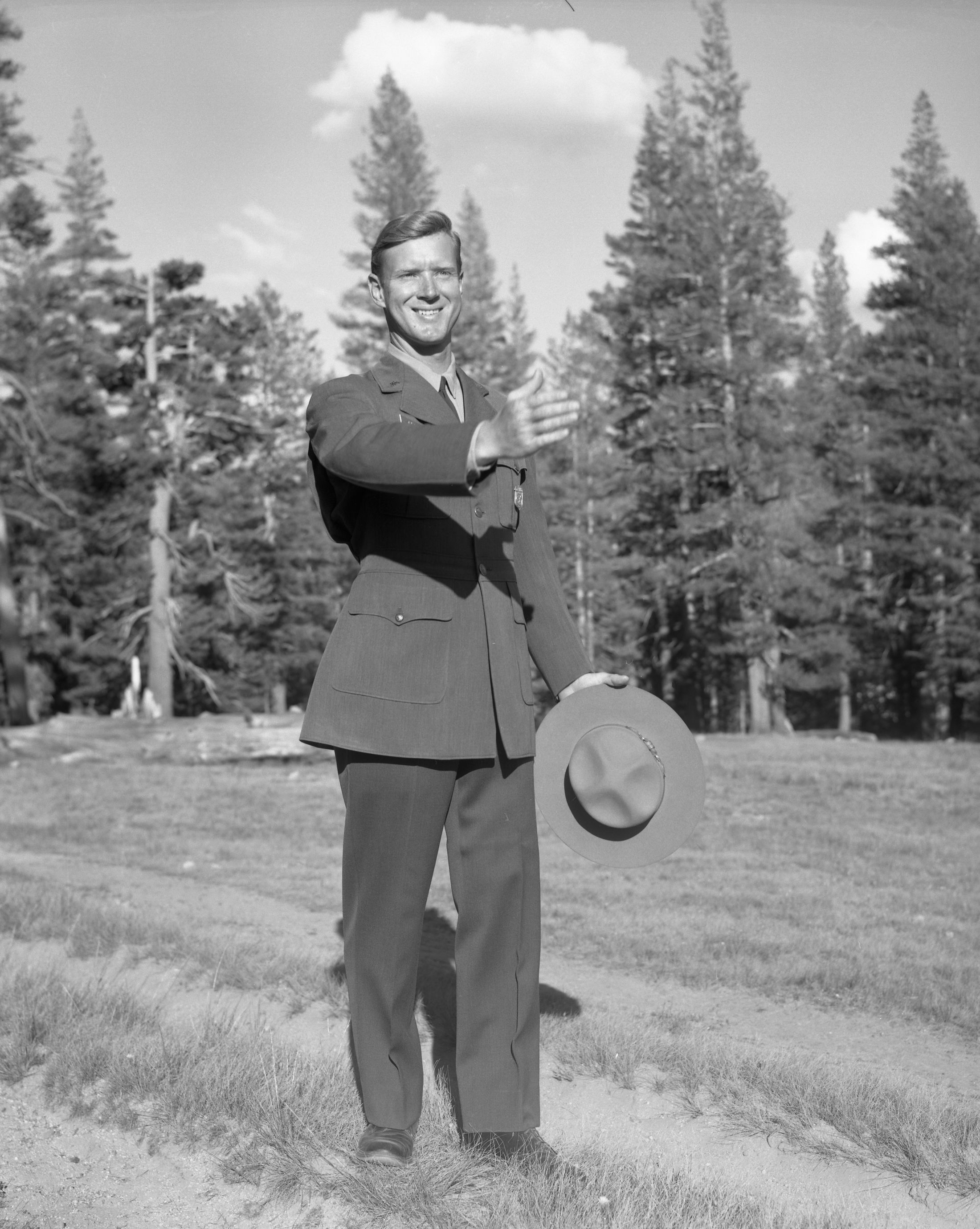 Ranger Jim Liles photographed for an exhibit at Happy Isles.