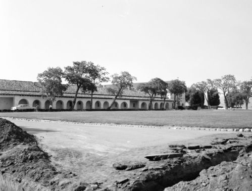 Mission San Juan Bautista in California in May 1958