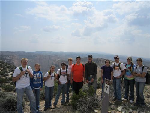 FY14 YCC Activities including landscape re-design of Bighorn Canyon NRA Visitor Center grounds.