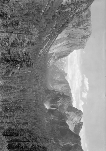 View from east portal of Wawona Rd Tunnel (includes photo used in exhibit of tunnel).