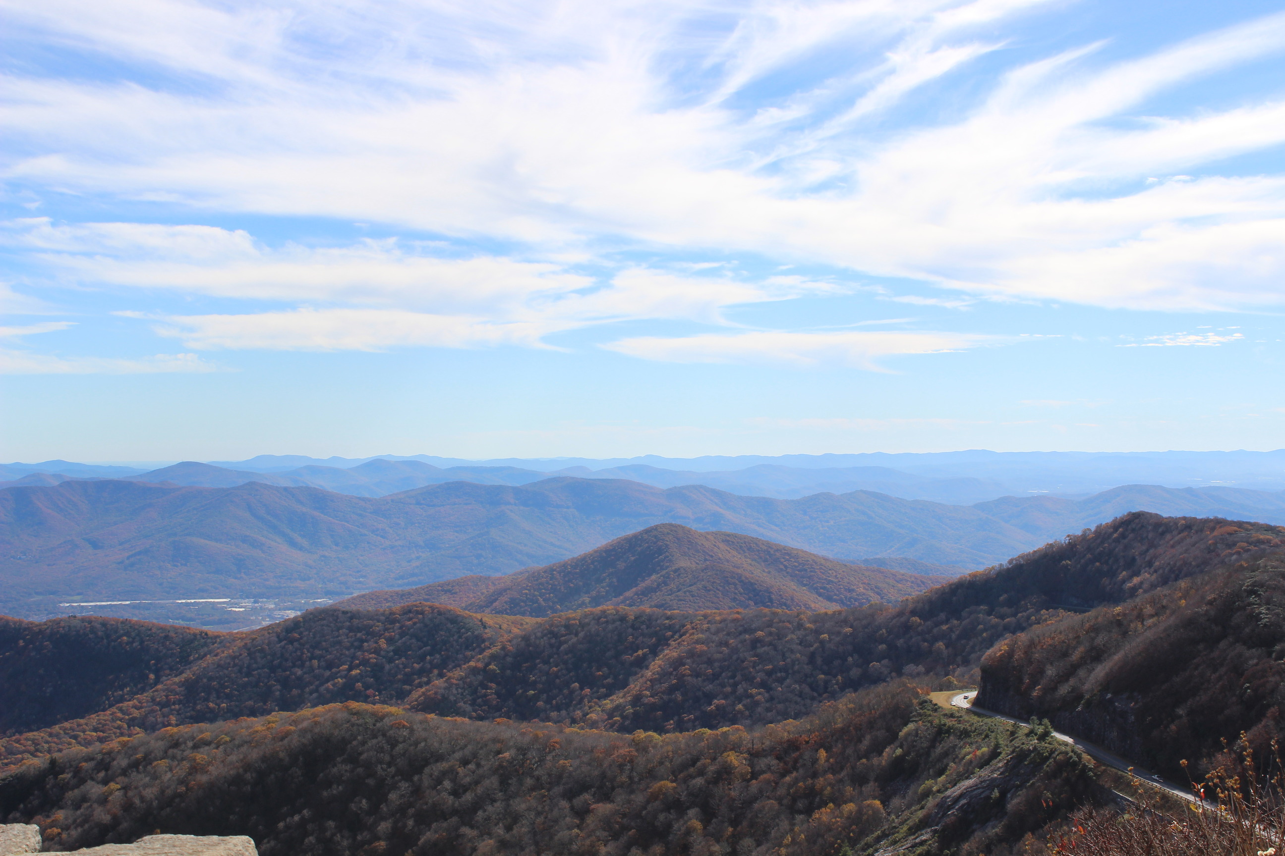 View of road from Craggy Pinnacle (2)