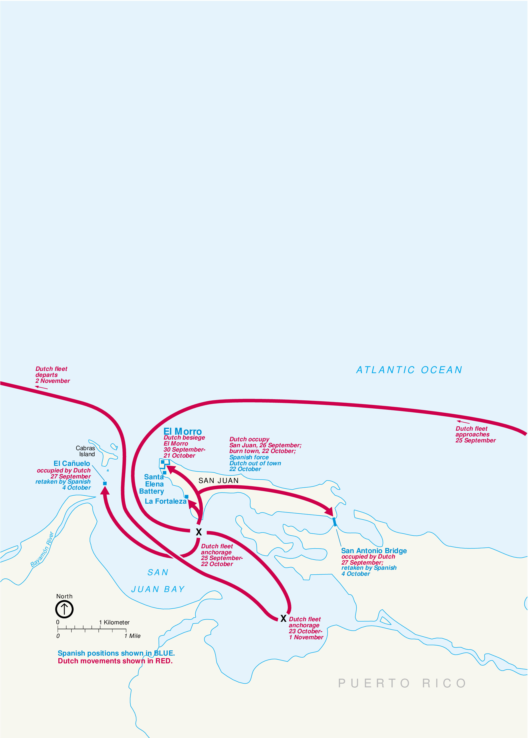 San Juan National Historic Site Battlemap - Dutch Attack 1625