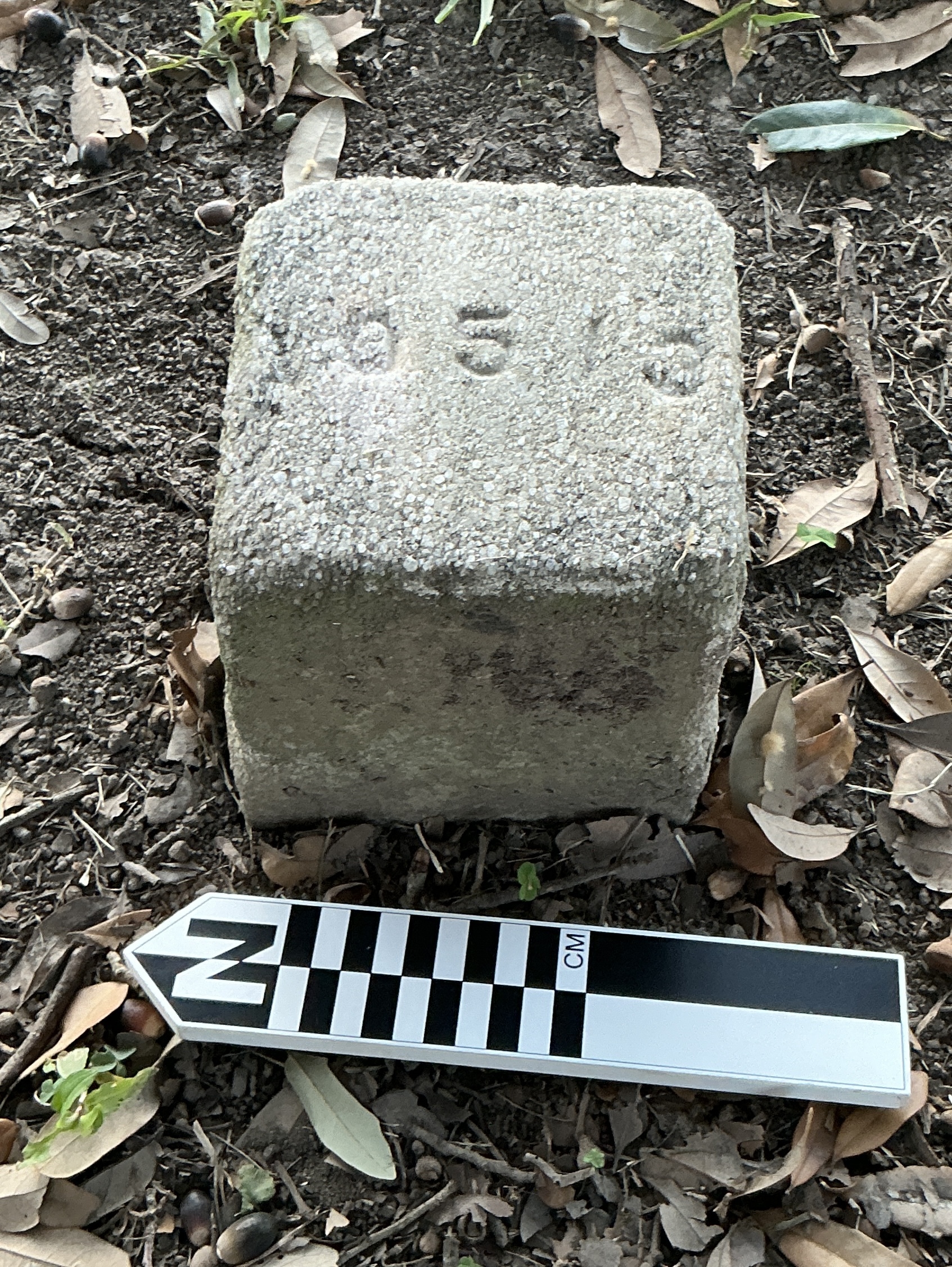 Extra image of flat marble marker