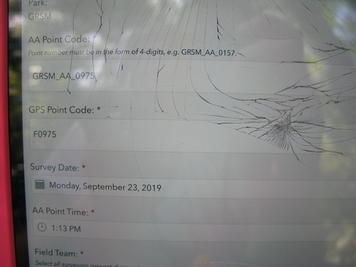 GRSM Accuracy Assessment. Plot Code: GRSM_AA_0975_1
