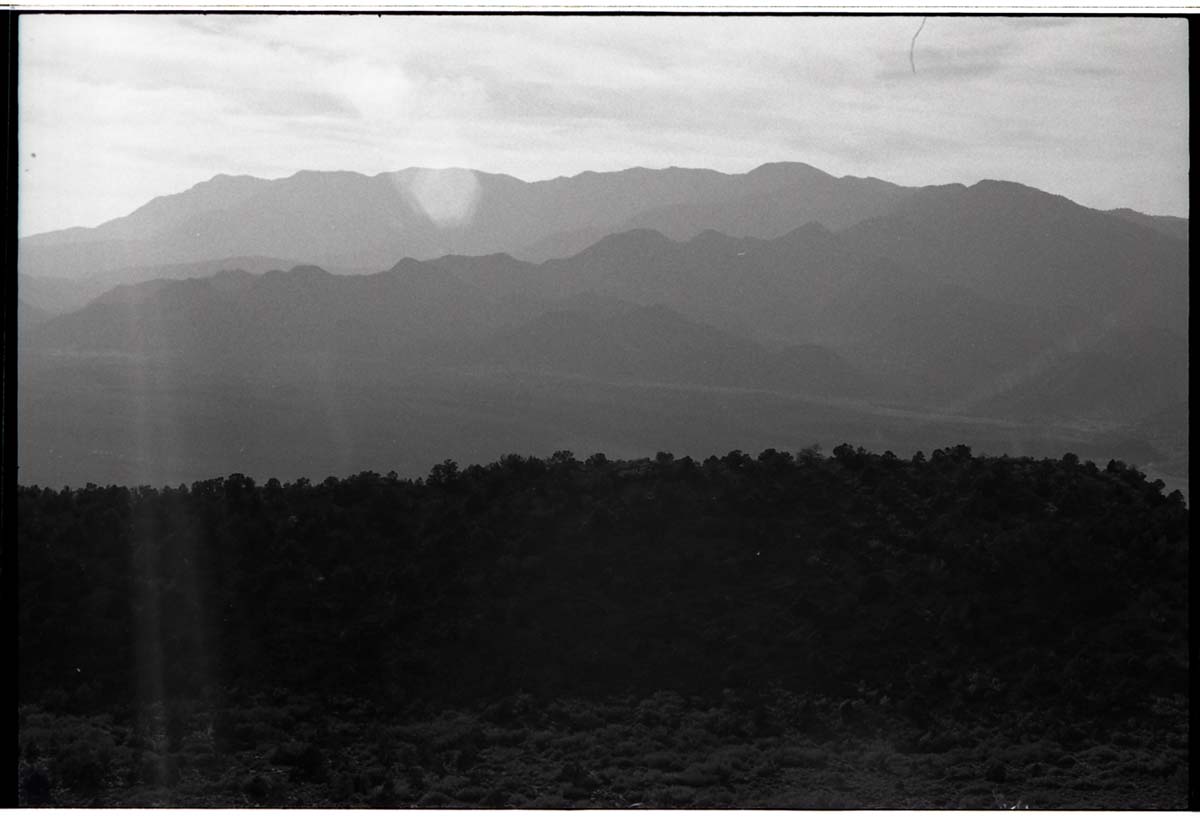 BW photos of rock slides in Kolob Canyons - 35mm.