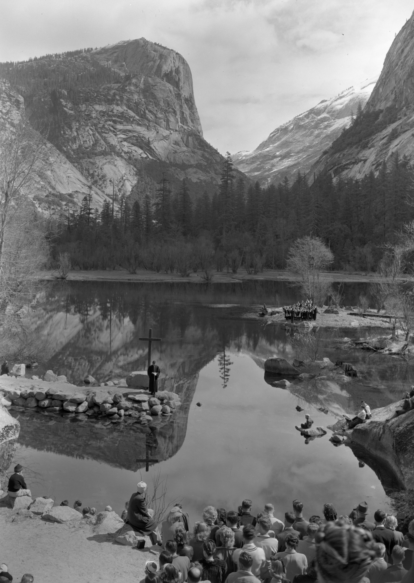 Easter Sunrise Service at Mirror Lake.