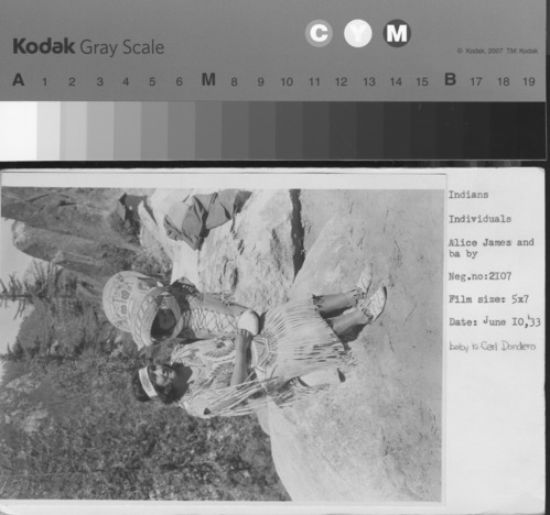 Alice James and baby; baby is Carl Dondero