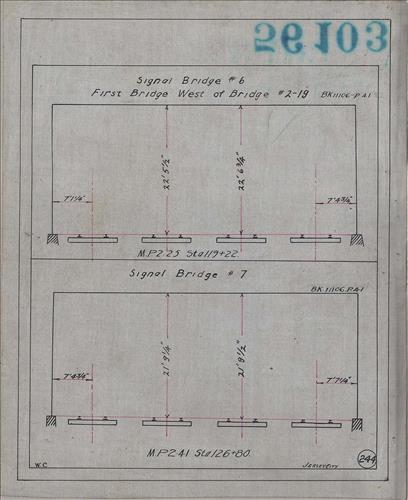 56103.LB--clearance sketches--Structures less than 8 feet from center line of track or less than 22 feet above top of rail [Group 07]