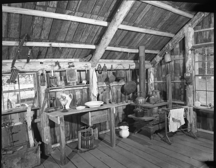 Hodgon cabin interior as furnished
