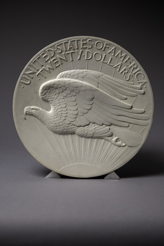 relief of eagle with words United States of America Twenty Dollars
