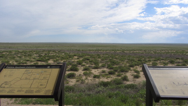 (2) waysides with a view at Comanche National Grassland
