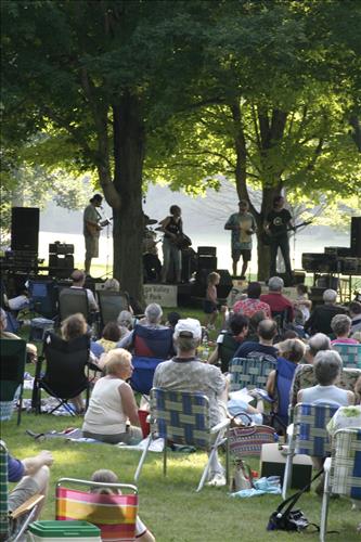 Music in the Meadow concert audience at Cuyahoga Valley National Park