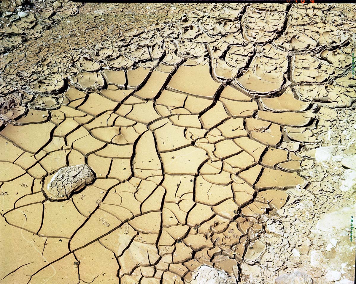 Color photos of mudflows and ripples.