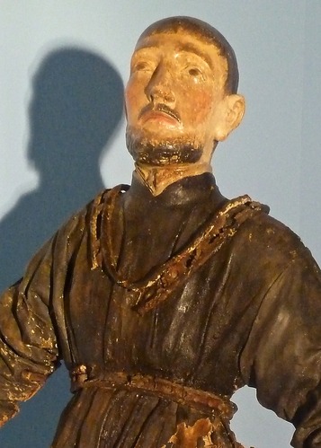 wooden carved santo (statue) of San Cayetano