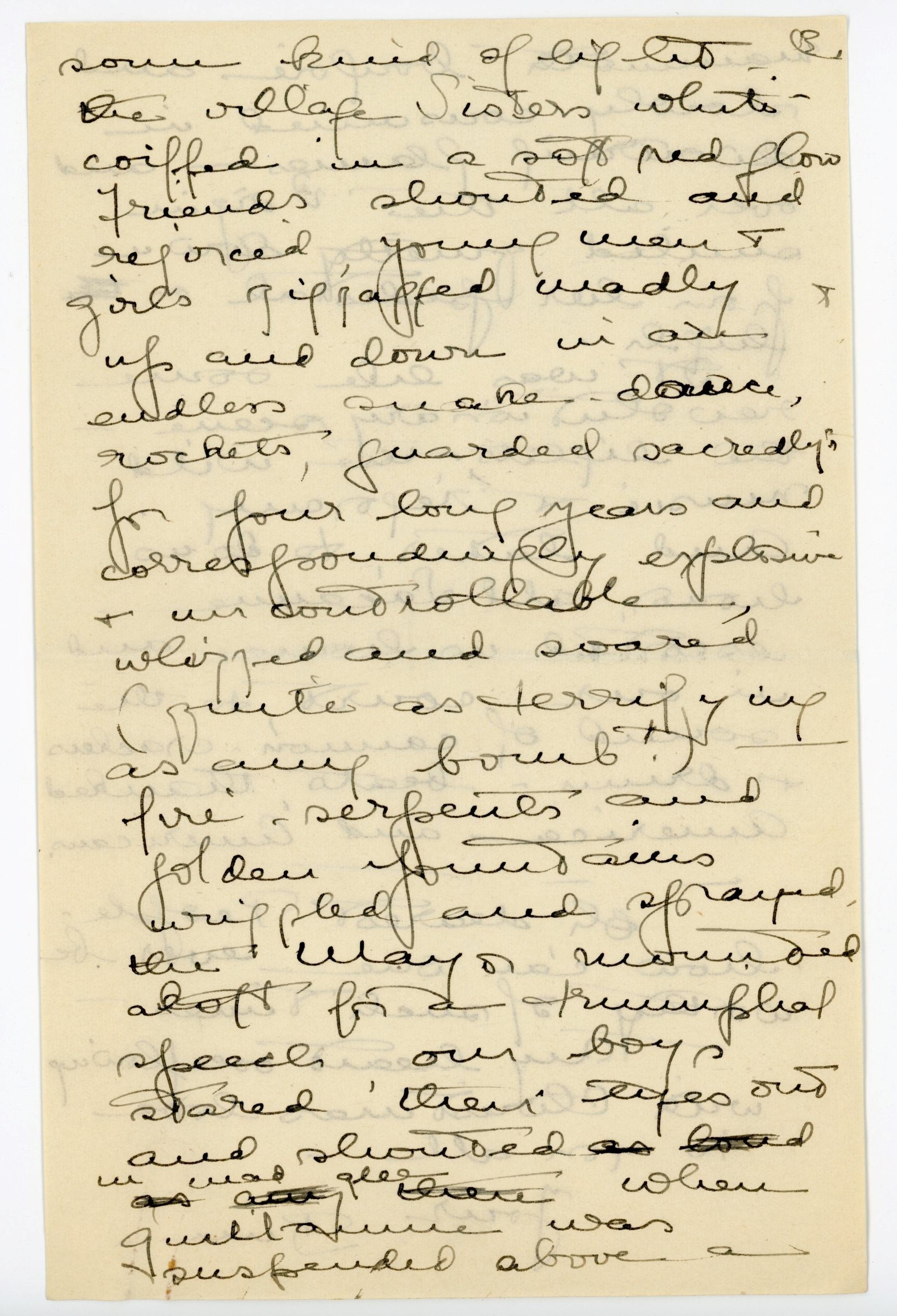 Manuscript letter