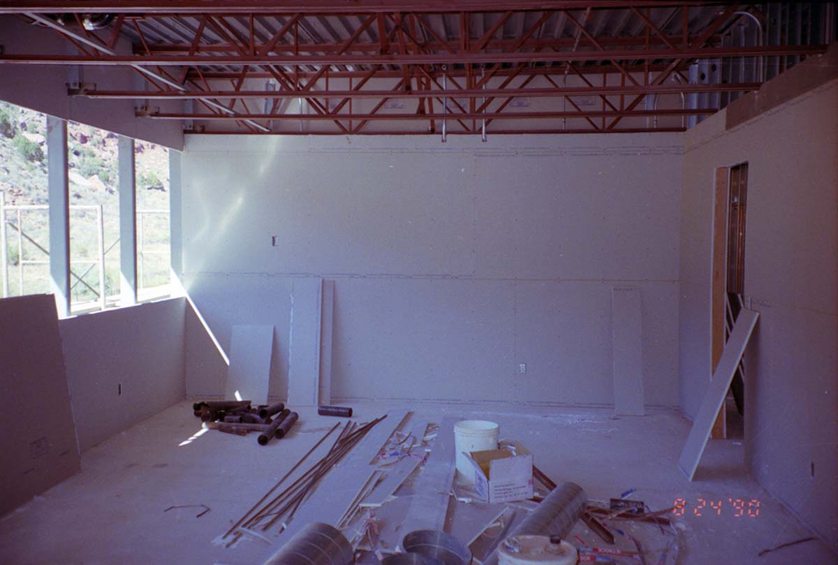 Construction of headquarters addition.